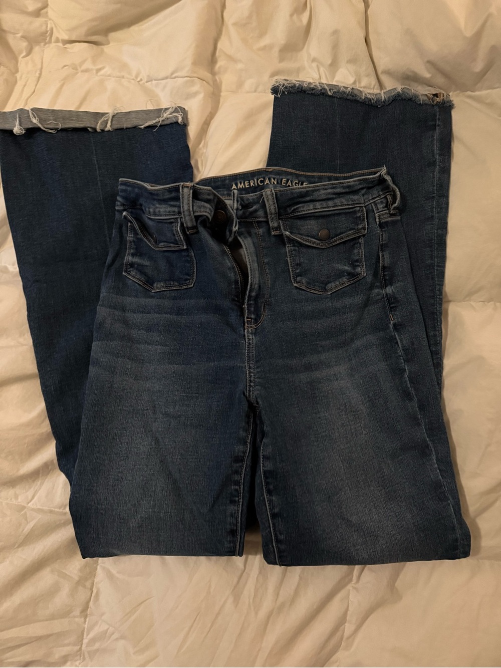 American Eagle Outfitters Dark Indigo Flare Jeans
